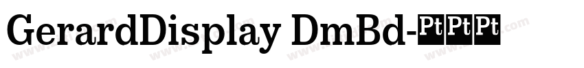 GerardDisplay DmBd字体转换